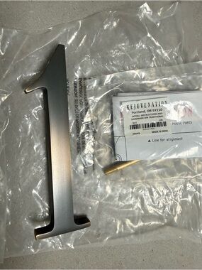 Rejuvenation 6” Number '1' House Number in Burnished Antiqued